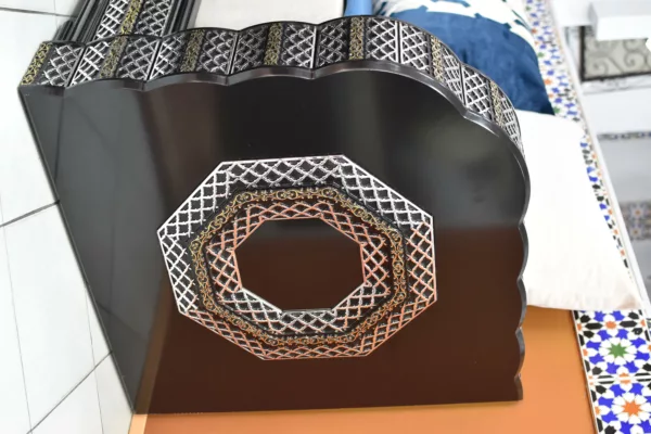 Salon Marocain Hiba noir – Image 4