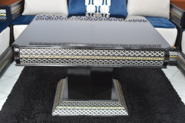 Salon Marocain Hiba noir – Image 2