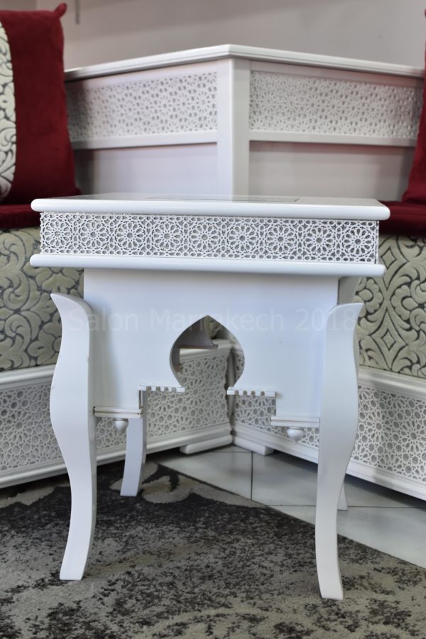 salon marocain Saphir blanc – Image 2